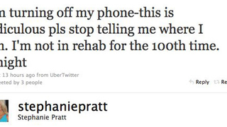 Stephanie Pratt Is <i>Not</i> In Rehab, You Guys
